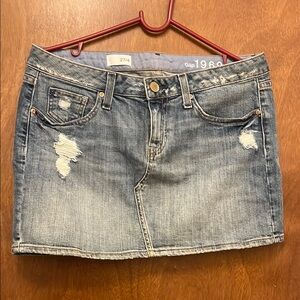 Gap Blue Denim Skirt